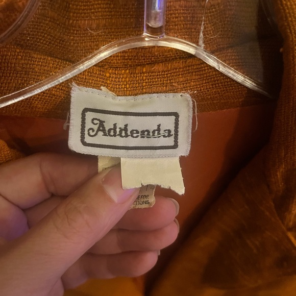 Vintage Addena woven one button blazer - Picture 4 of 5